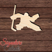 Hockey Goal Keeper 002 Shape Cutout in Wood, Acrylic or Acrylic Mirror Craft Shapes & Bases Signature Cutouts 