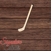 Hockey Stick 001 Shape Cutout in Wood, Acrylic or Acrylic Mirror - Signature Cutouts