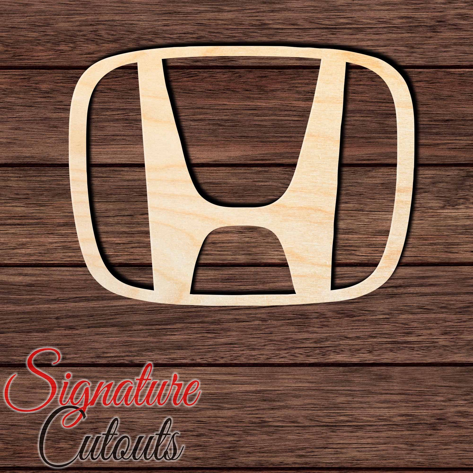 Honda Emblem Unfinished Shape Cutout in Wood, Acrylic or Acrylic Mirror Craft Shapes & Bases Signature Cutouts 