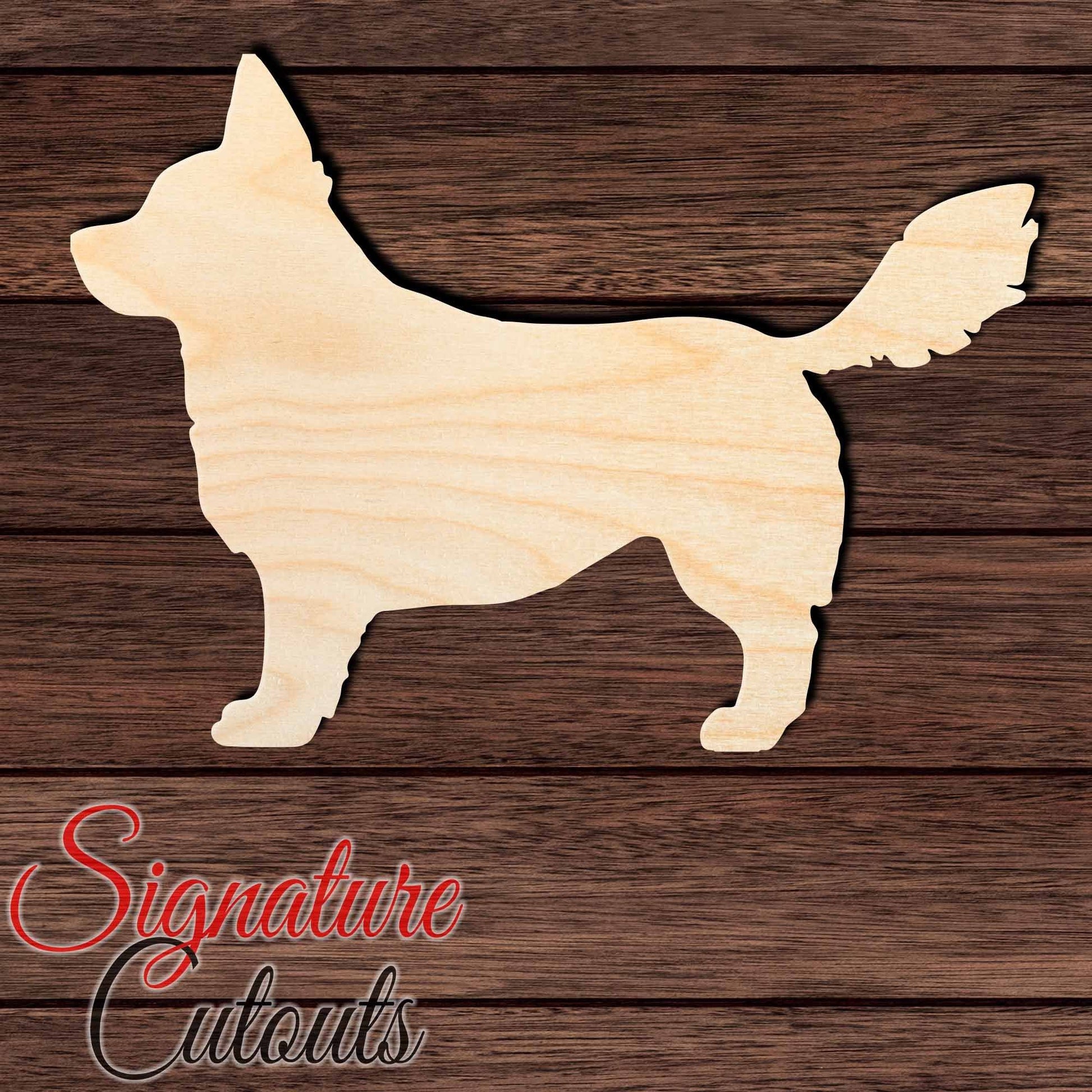 Horgi Shape Cutout in Wood, Acrylic or Acrylic Mirror - Signature Cutouts