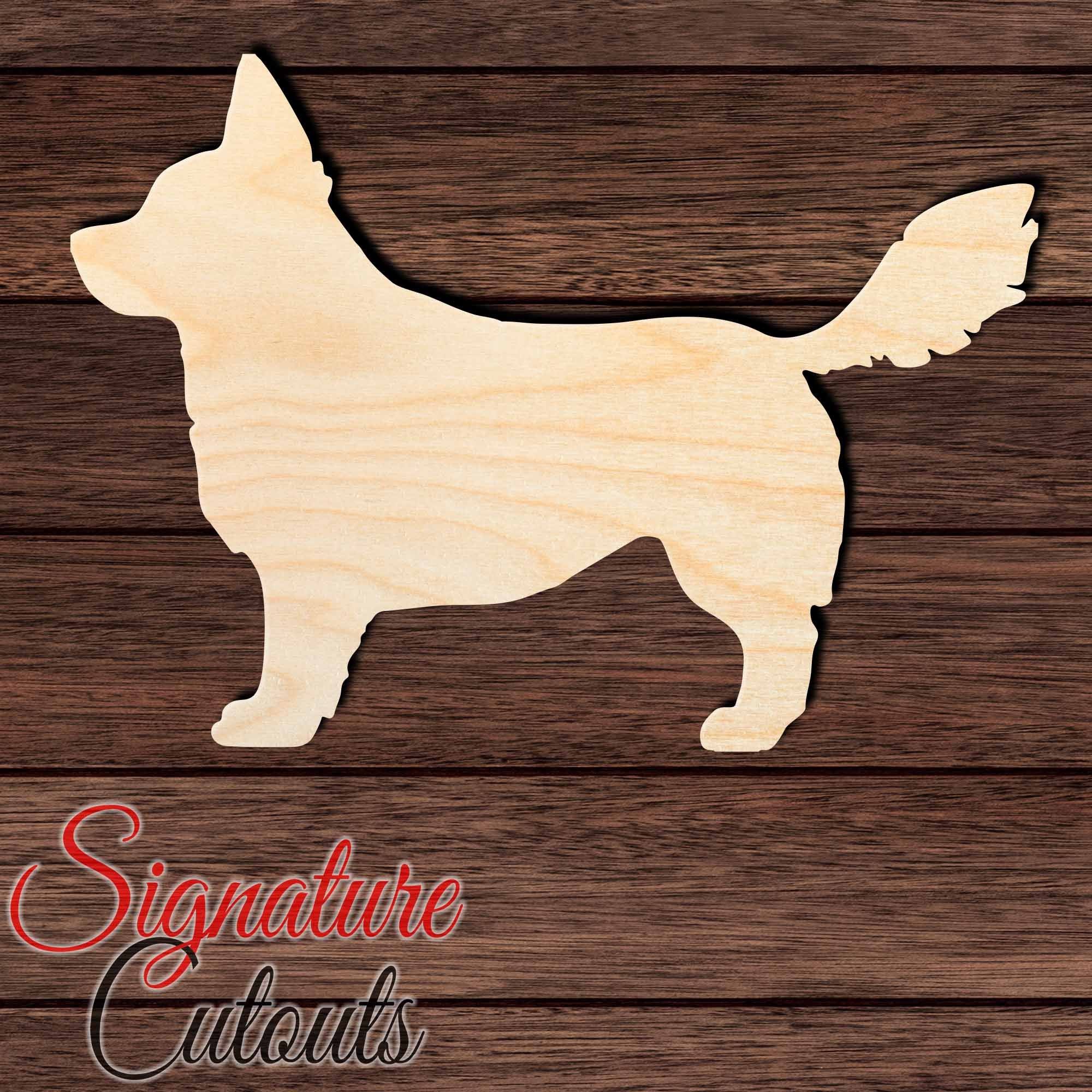 Horgi Shape Cutout in Wood, Acrylic or Acrylic Mirror - Signature Cutouts