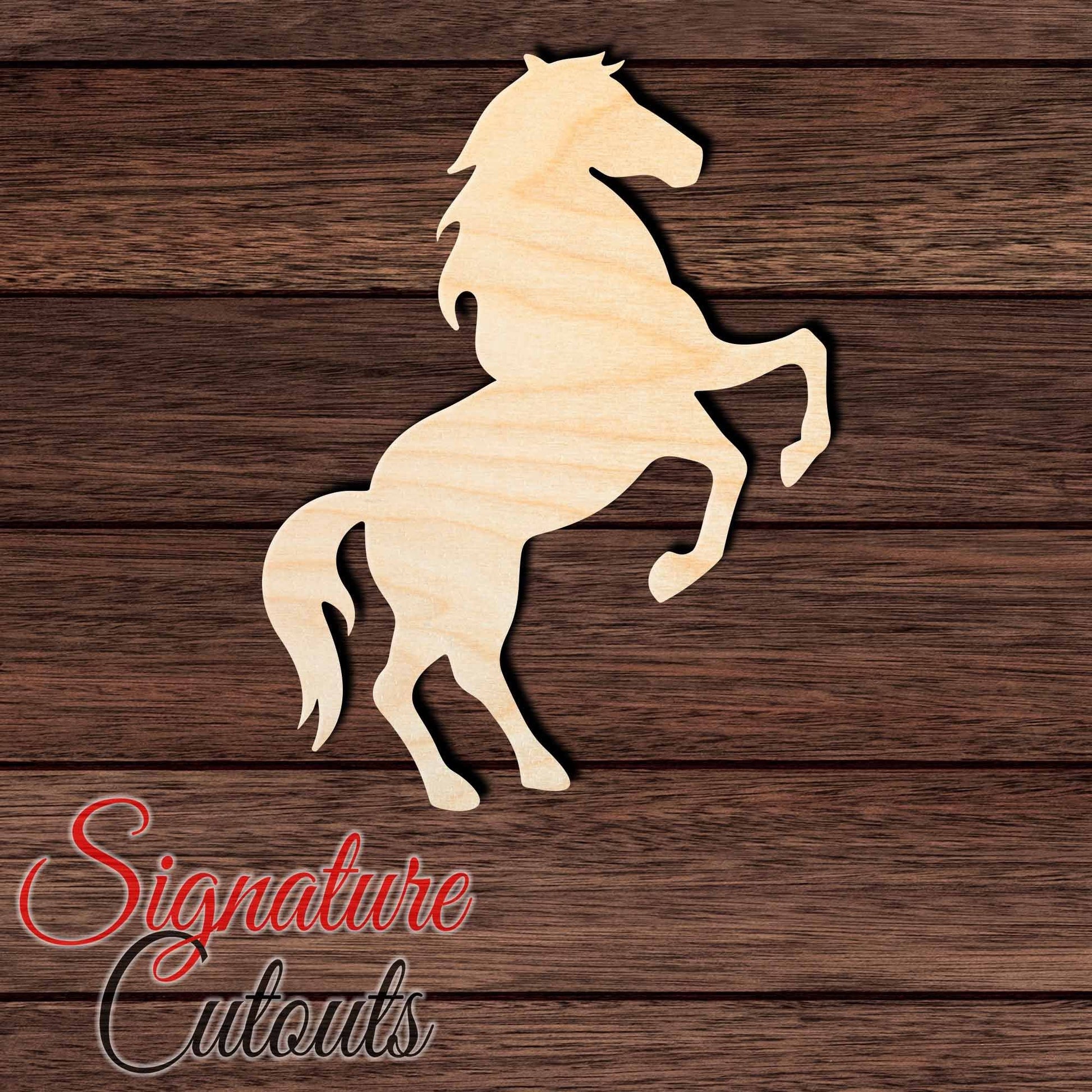 Horse 001 Shape Cutout in Wood, Acrylic or Acrylic Mirror - Signature Cutouts