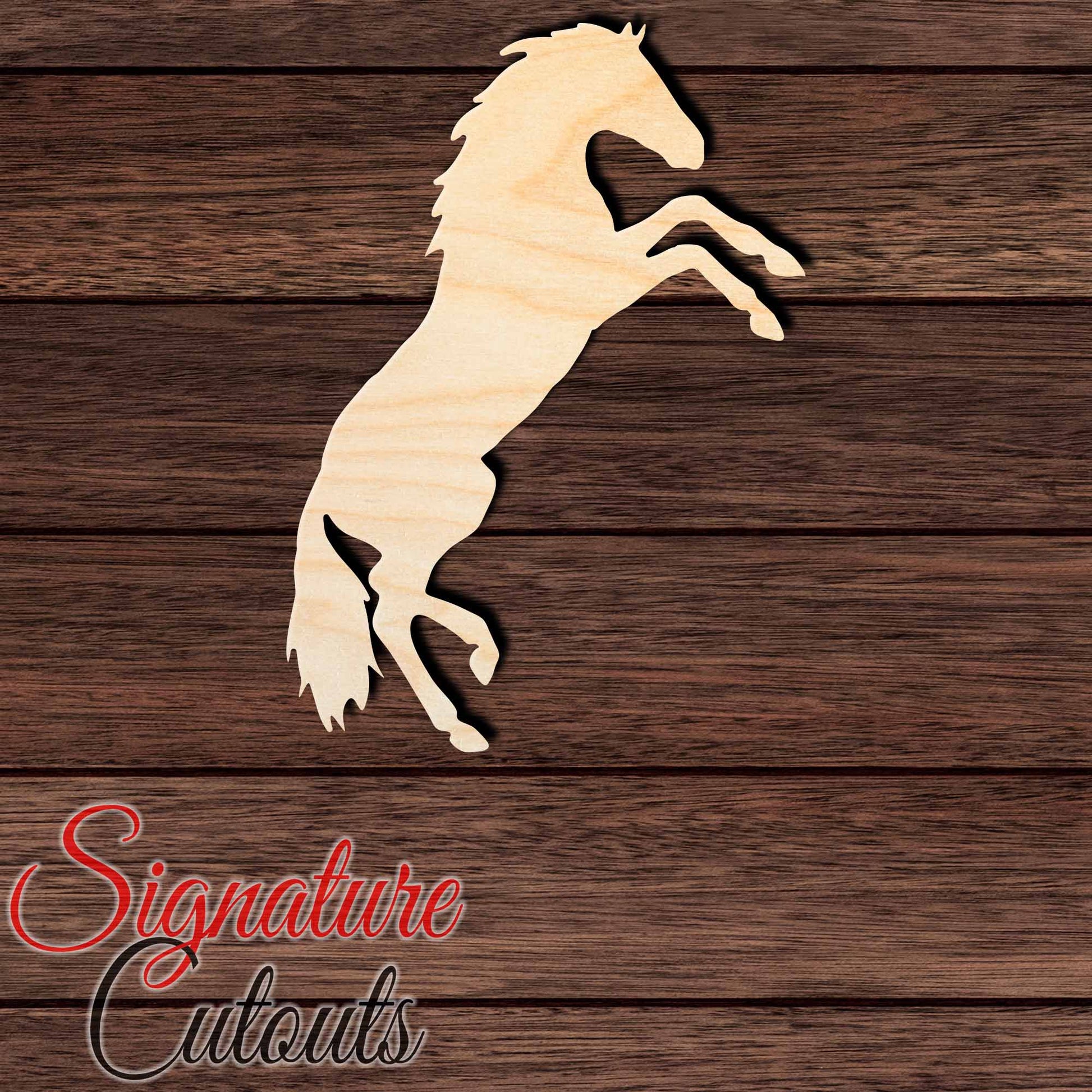 Horse 011 Shape Cutout in Wood, Acrylic or Acrylic Mirror - Signature Cutouts