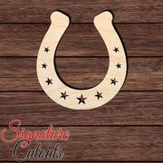 Horseshoe 002 Shape Cutout in Wood, Acrylic or Acrylic Mirror - Signature Cutouts