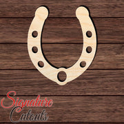Horseshoe 003 Shape Cutout in Wood, Acrylic or Acrylic Mirror - Signature Cutouts