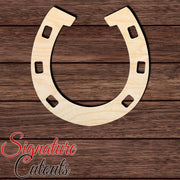 Horseshoe 004 Shape Cutout in Wood, Acrylic or Acrylic Mirror - Signature Cutouts