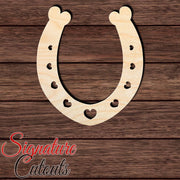 Horseshoe 005 Shape Cutout in Wood, Acrylic or Acrylic Mirror - Signature Cutouts