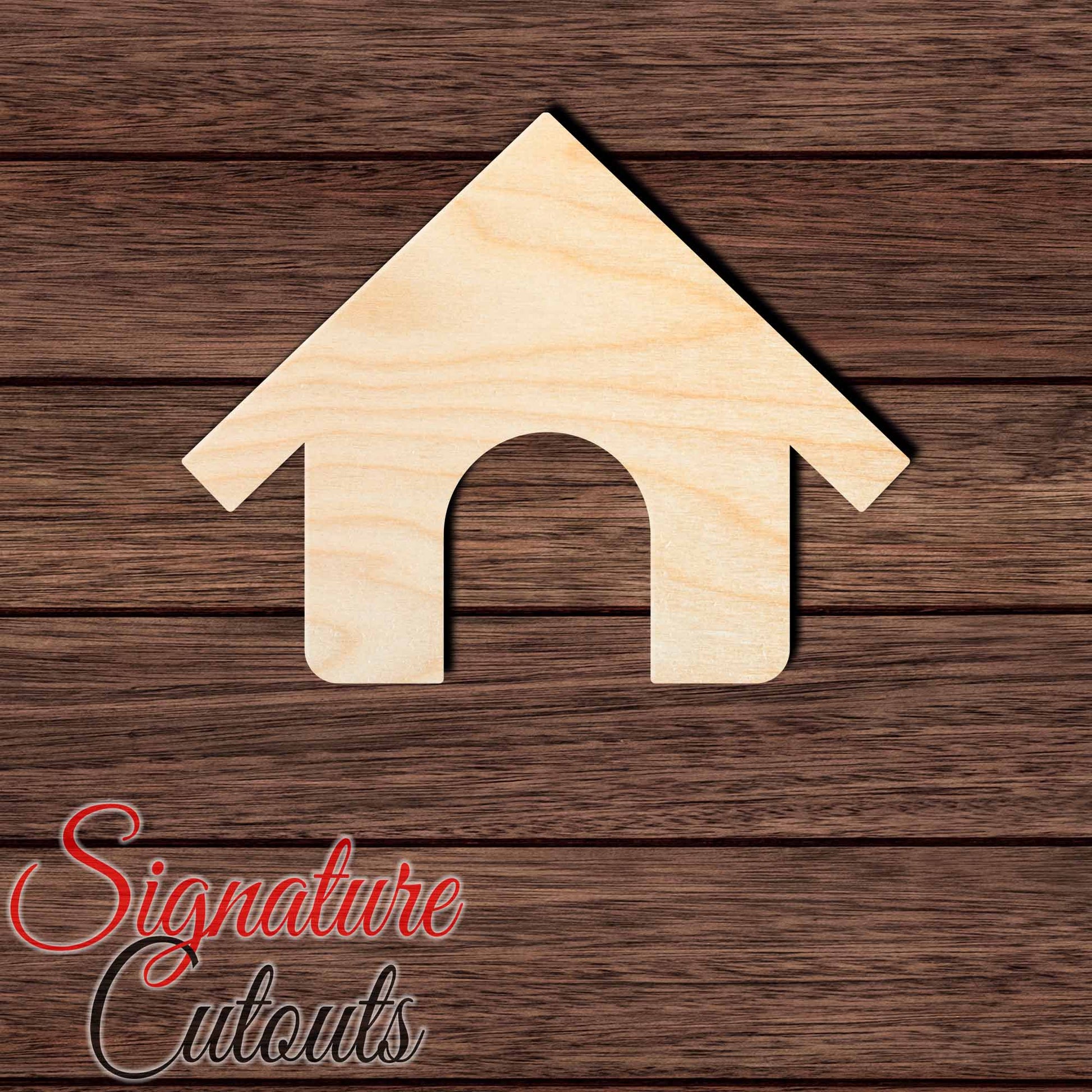 House 001 Shape Cutout in Wood, Acrylic or Acrylic Mirror - Signature Cutouts