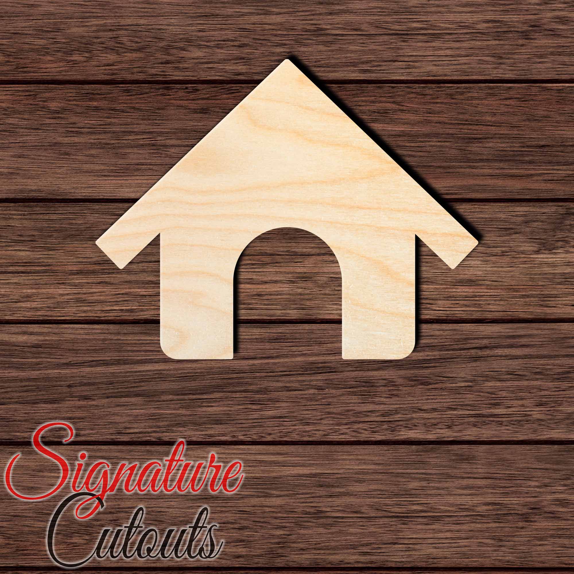 House 001 Shape Cutout in Wood, Acrylic or Acrylic Mirror - Signature Cutouts