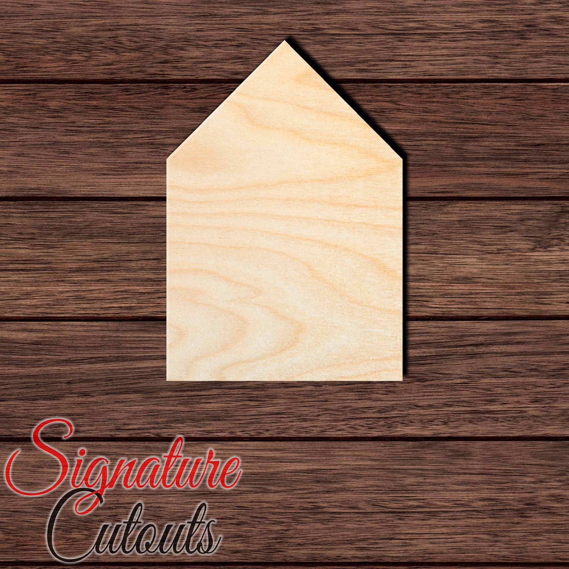 House 004 Shape Cutout in Wood, Acrylic or Acrylic Mirror - Signature Cutouts