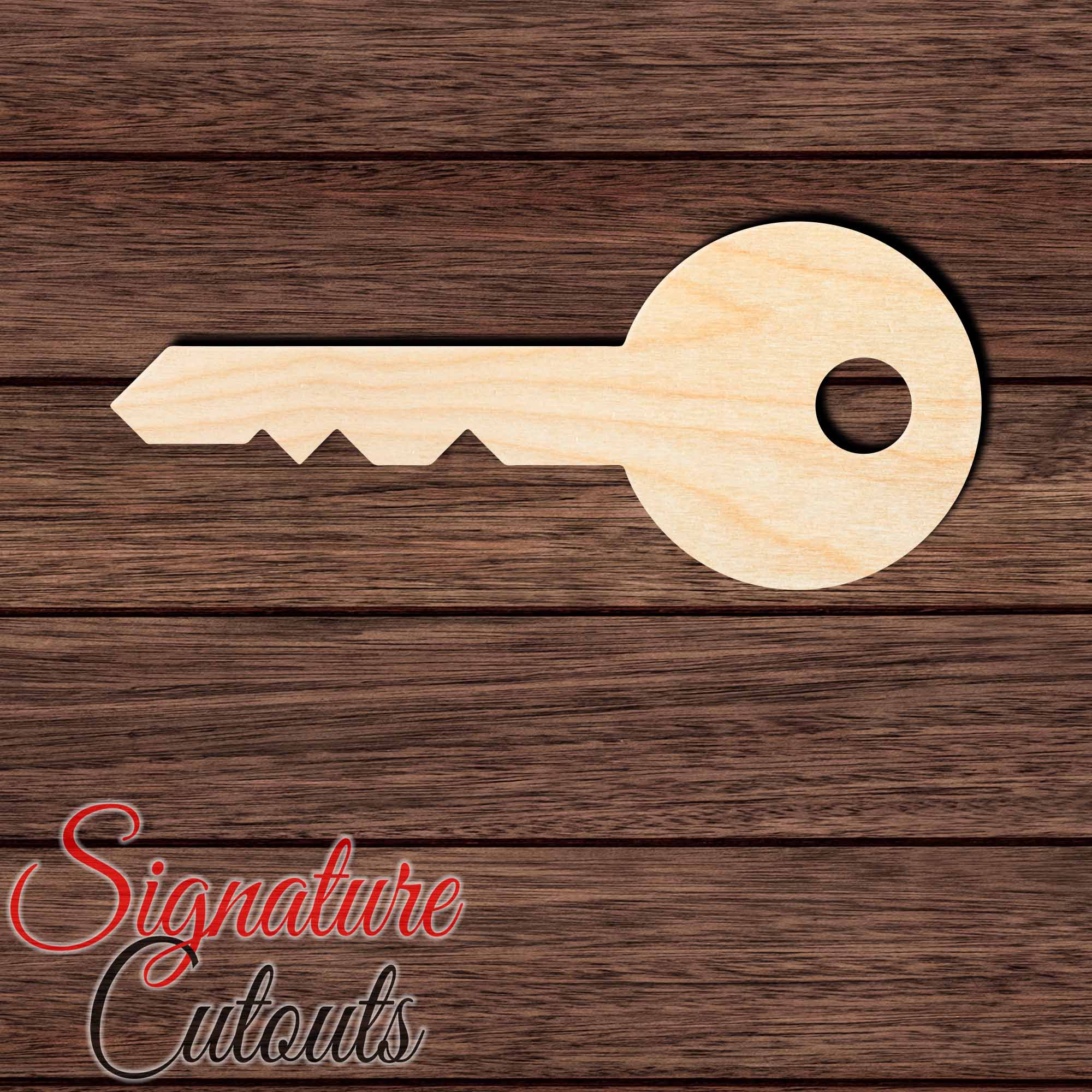 House Key 001 Shape Cutout in Wood, Acrylic or Acrylic Mirror - Signature Cutouts