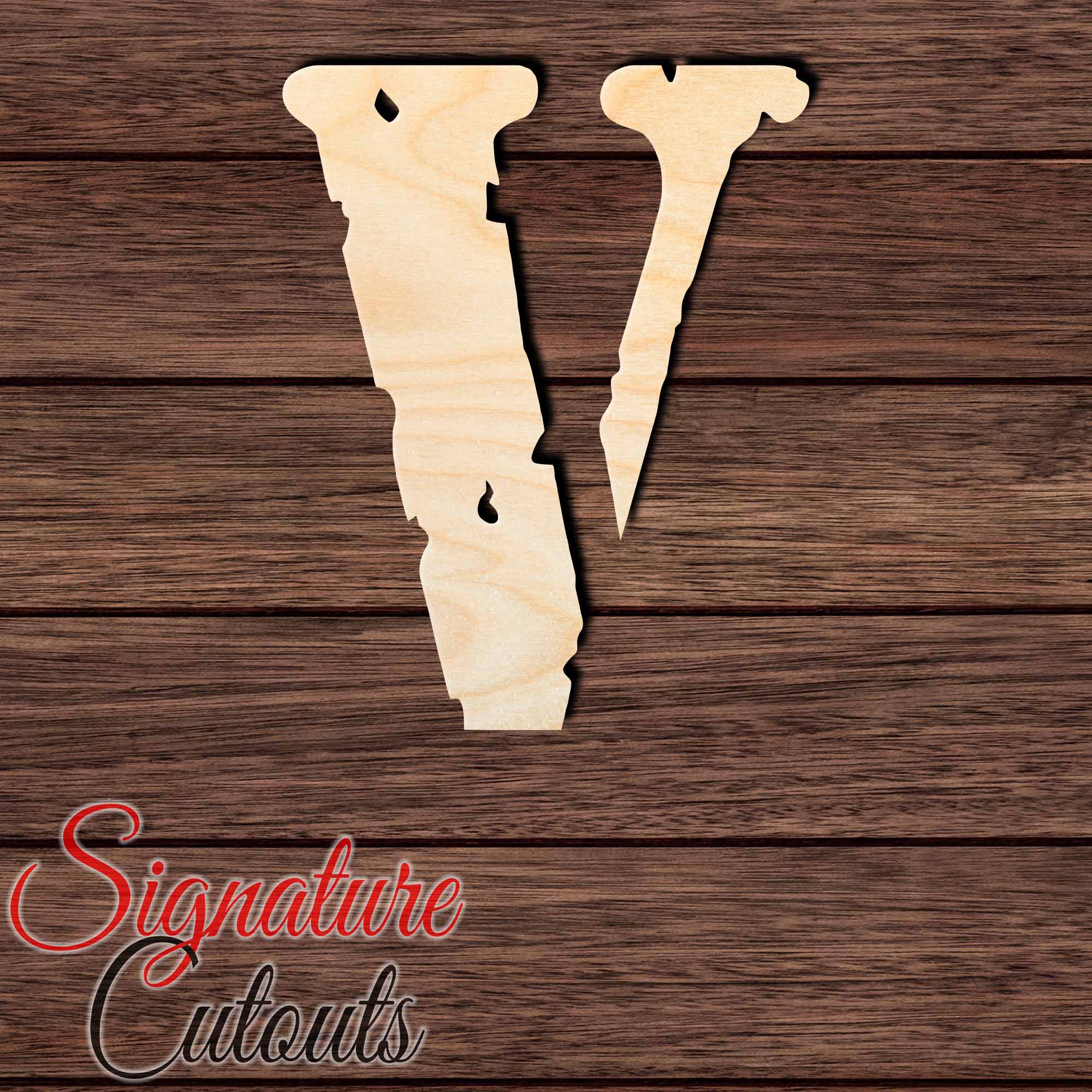 Hypebeast V Design Shape Cutout in Wood, Acrylic or Acrylic Mirror Craft Shapes & Bases Signature Cutouts 