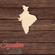 India Shape Cutout in Wood, Acrylic or Acrylic Mirror - Signature Cutouts