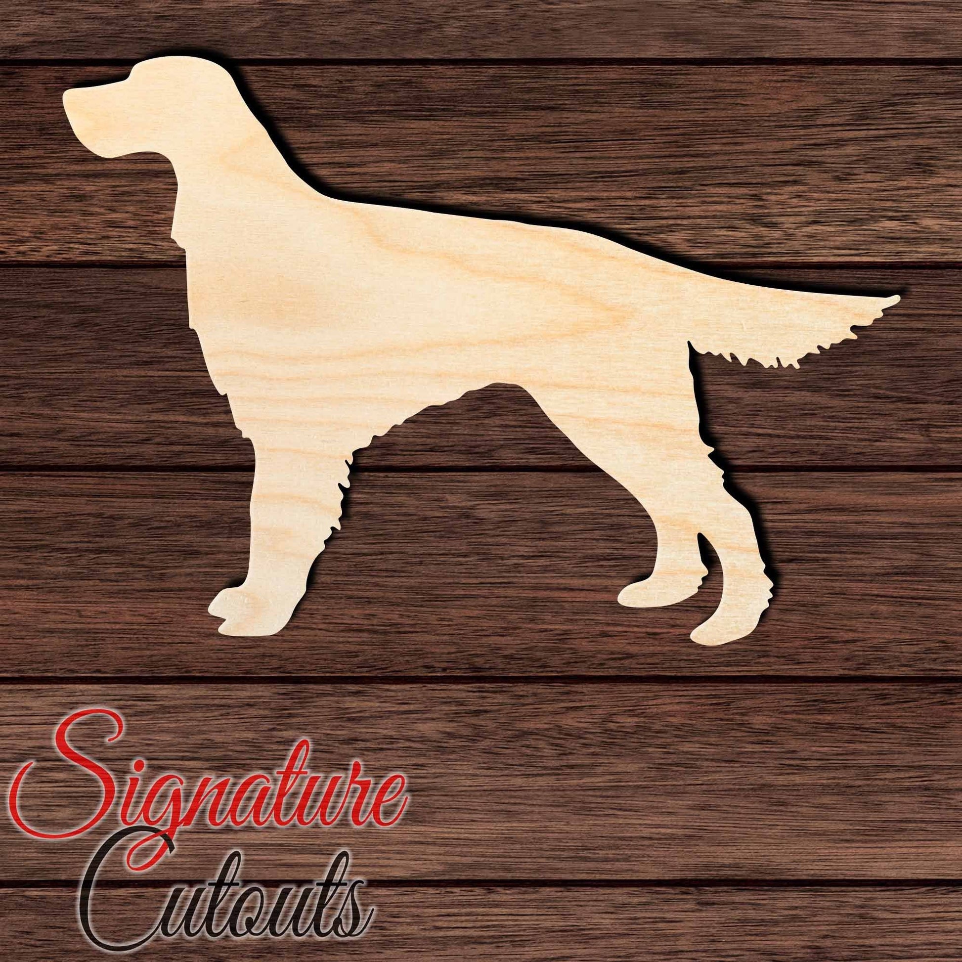 Irish Setter Shape Cutout in Wood, Acrylic or Acrylic Mirror - Signature Cutouts