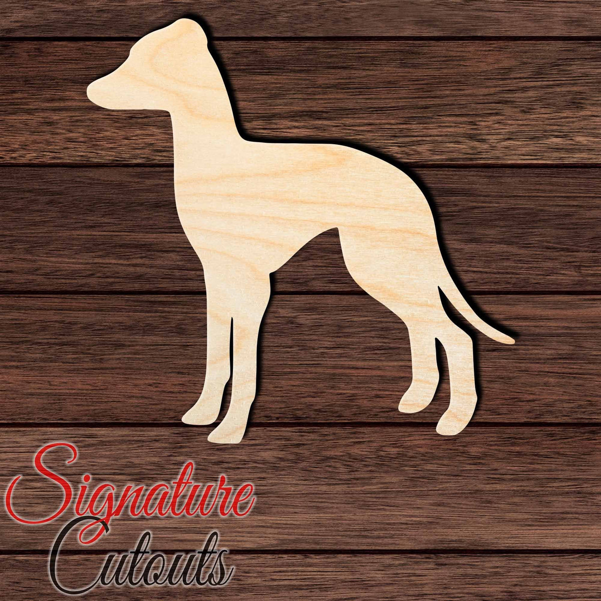 Greyhound Shape Italian Greyhound Shape Cutout – Signature Custom Works