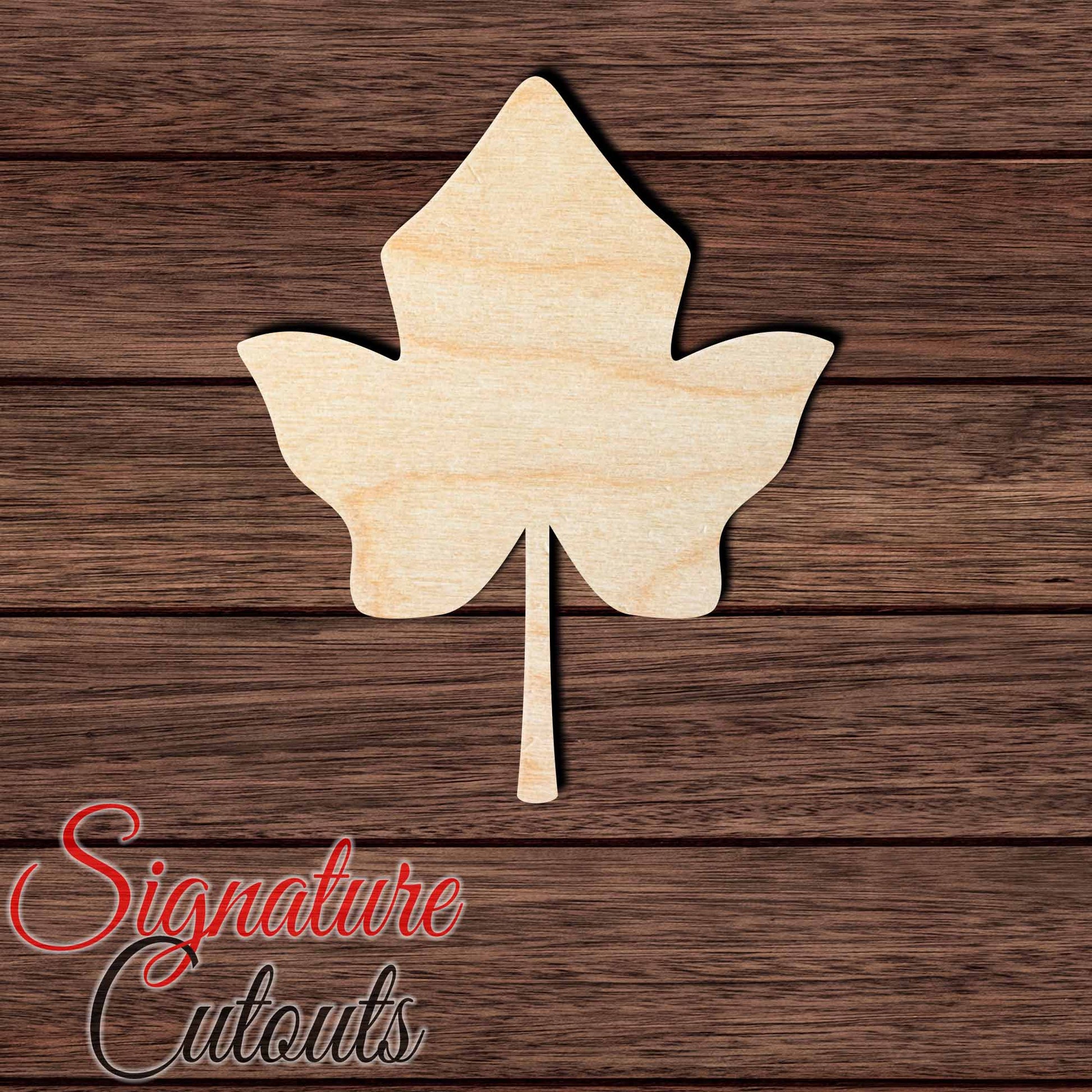 Ivy 003 Shape Cutout in Wood, Acrylic or Acrylic Mirror - Signature Cutouts