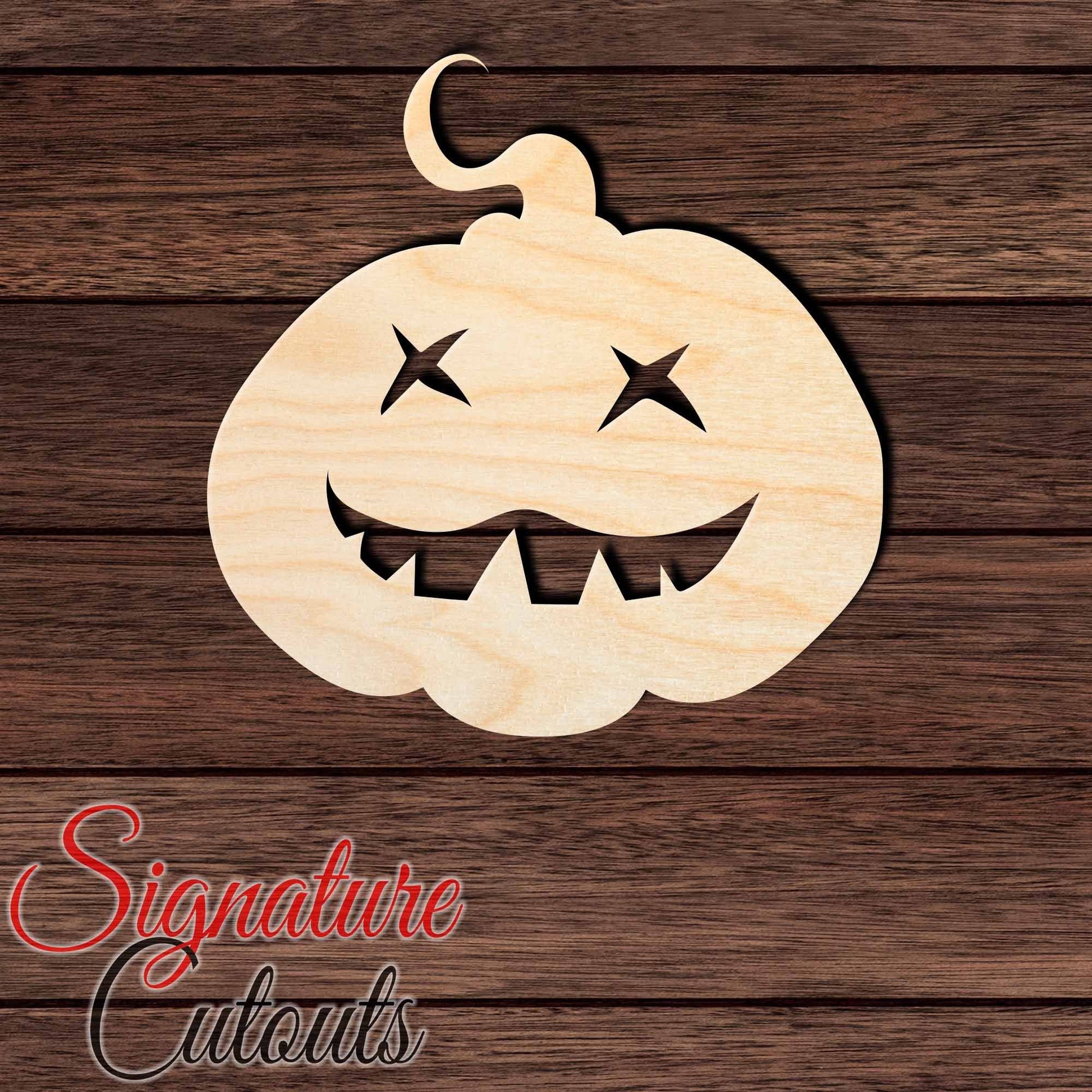 Jack O' Lantern 003 Shape Cutout in Wood, Acrylic or Acrylic Mirror - Signature Cutouts