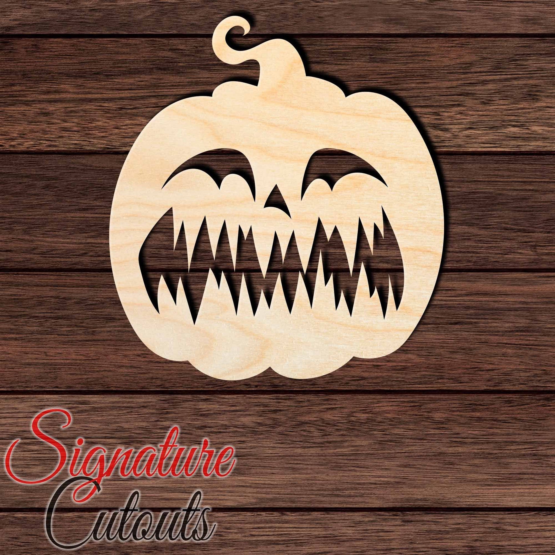Jack O' Lantern 006 Shape Cutout in Wood, Acrylic or Acrylic Mirror - Signature Cutouts