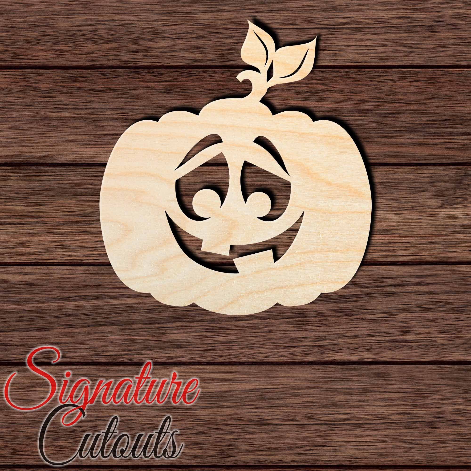 Jack O' Lantern 012 Shape Cutout in Wood, Acrylic or Acrylic Mirror - Signature Cutouts