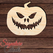 Jack O' Lantern 013 Shape Cutout in Wood, Acrylic or Acrylic Mirror - Signature Cutouts