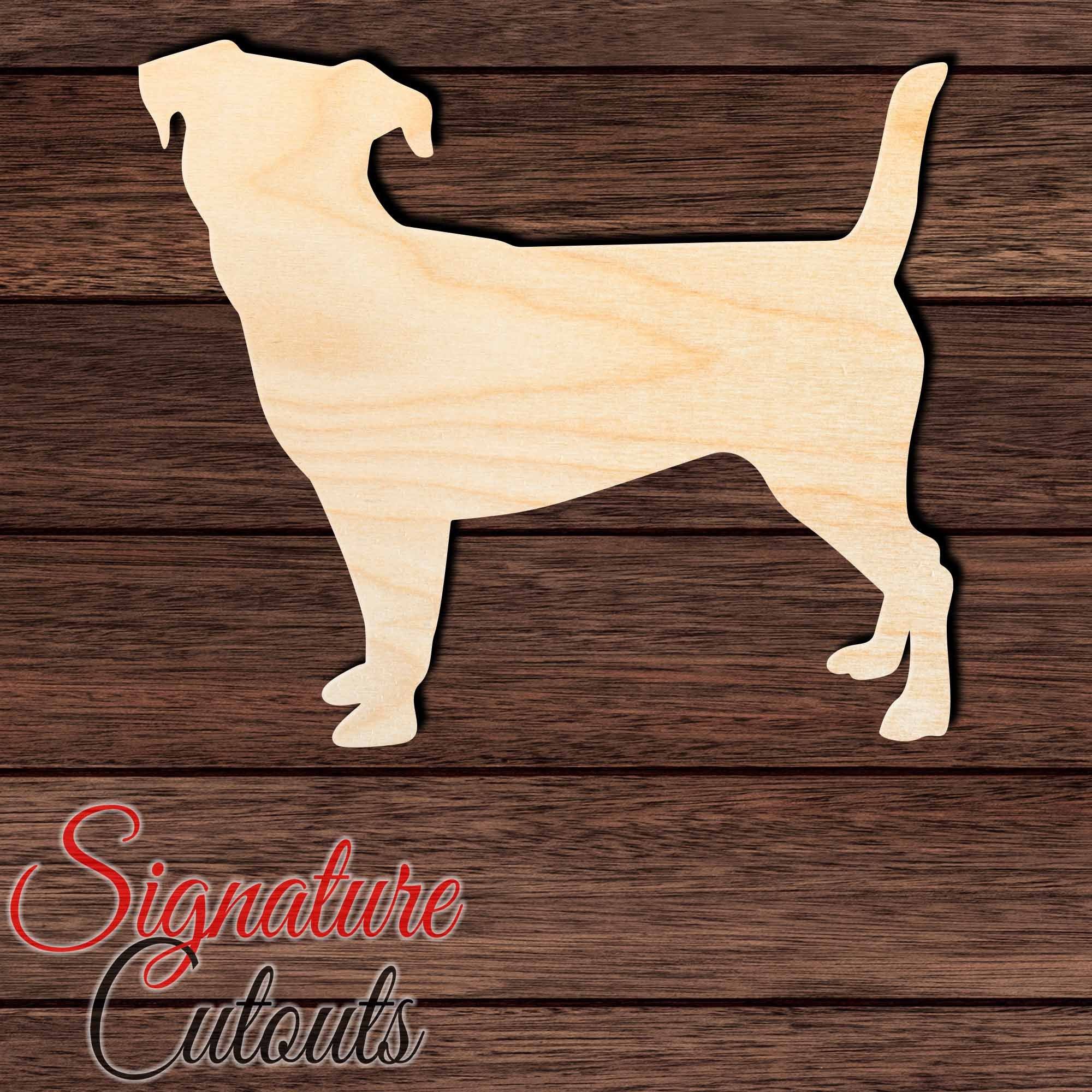 Jack Russel Shape Cutout in Wood, Acrylic or Acrylic Mirror - Signature Cutouts