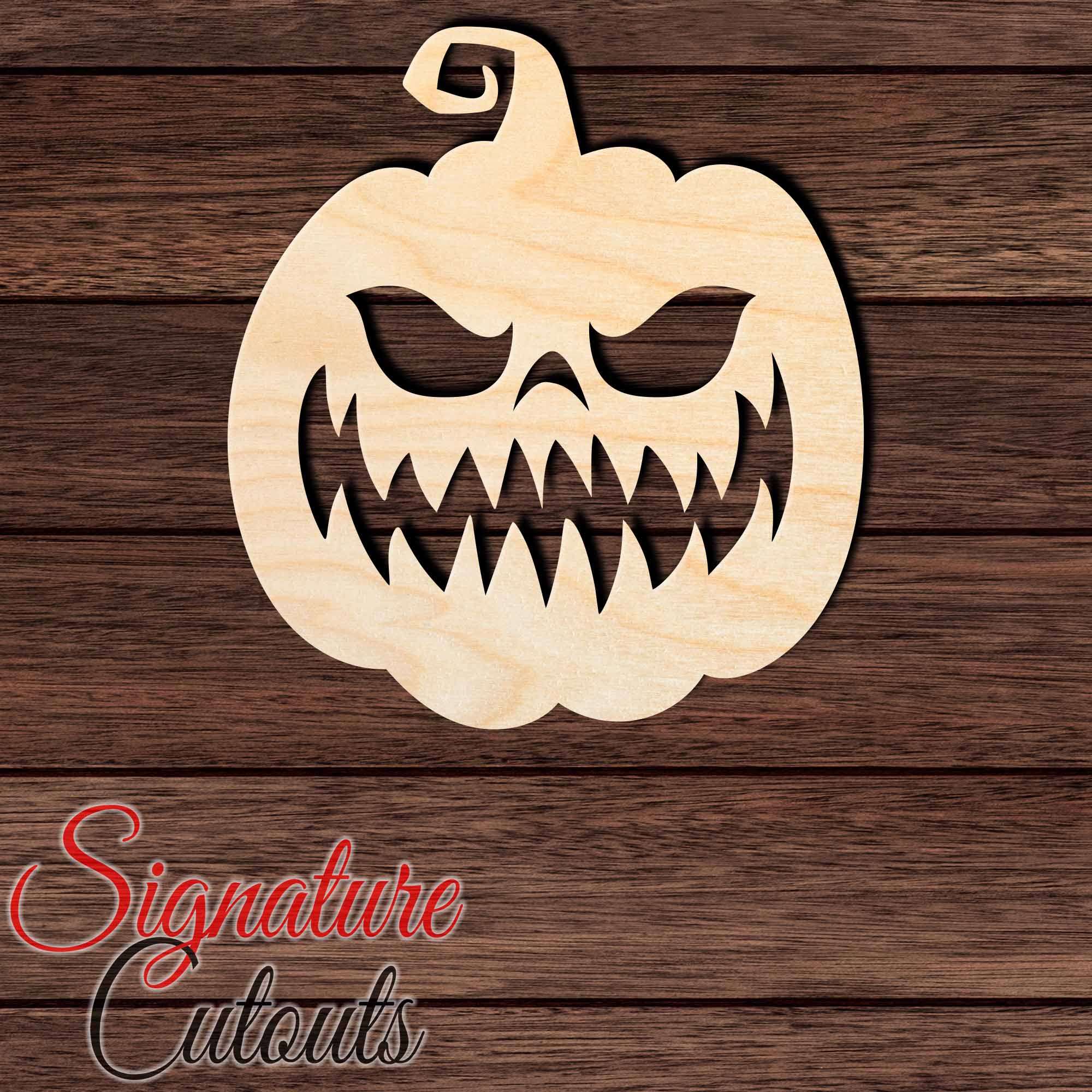 Jackolantern 001 Shape Cutout in Wood, Acrylic or Acrylic Mirror - Signature Cutouts