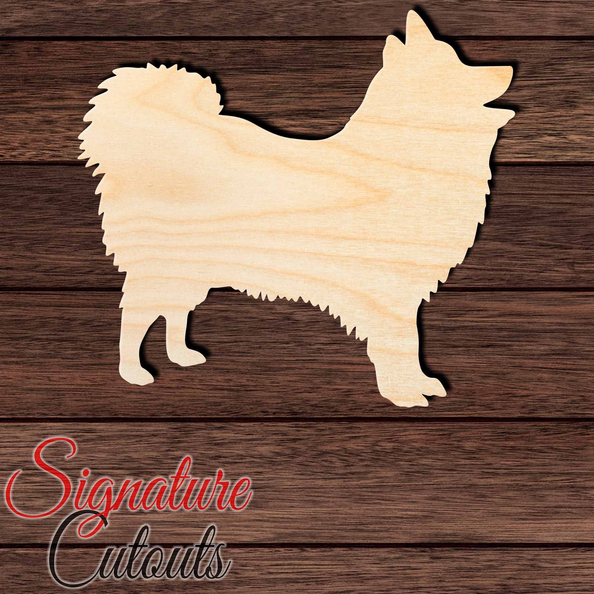 Japanese Spitz Shape Cutout in Wood, Acrylic or Acrylic Mirror - Signature Cutouts