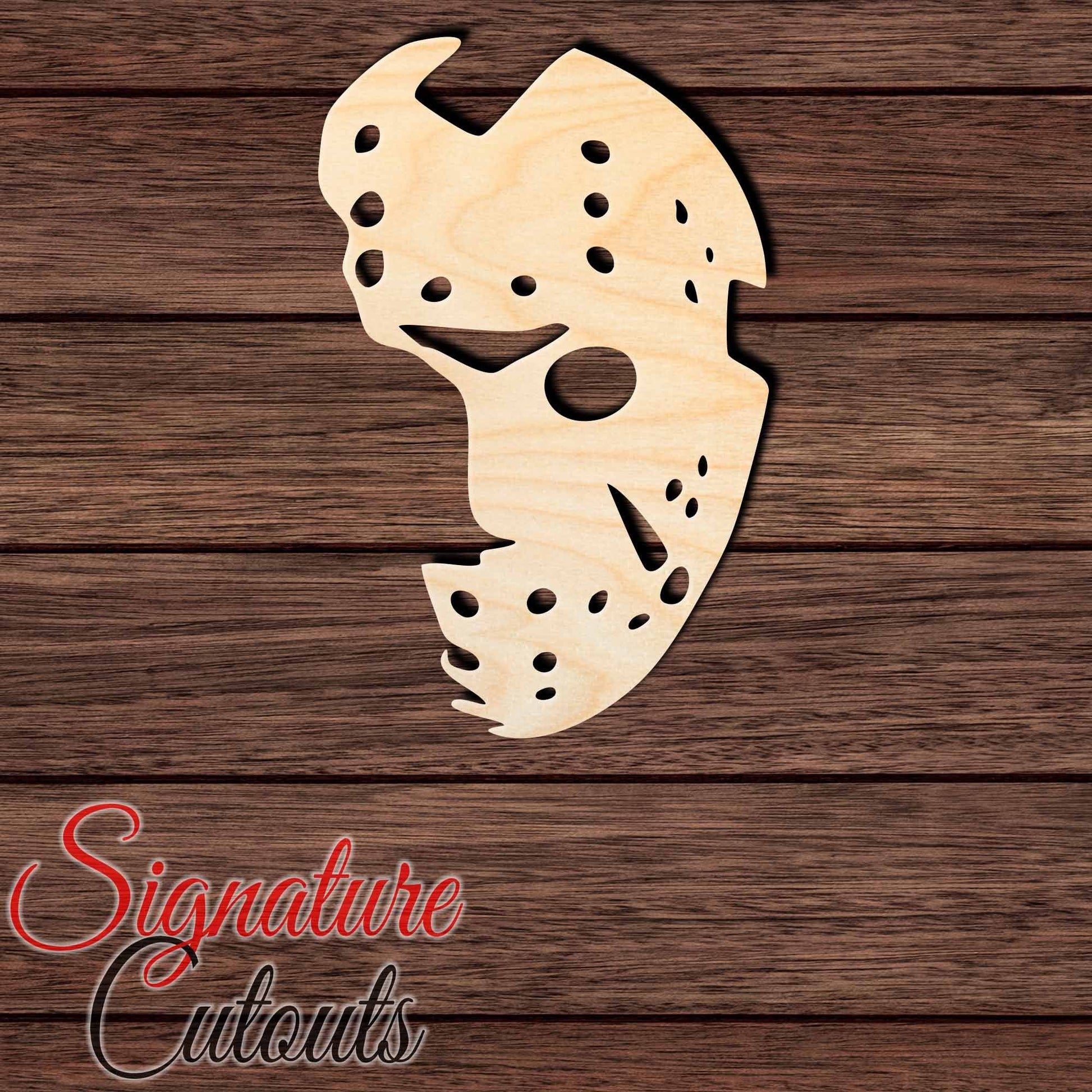 Jason Mask Shape Cutout in Wood, Acrylic or Acrylic Mirror - Signature Cutouts