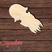 Jellyfish 002 Shape Cutout in Wood, Acrylic or Acrylic Mirror - Signature Cutouts