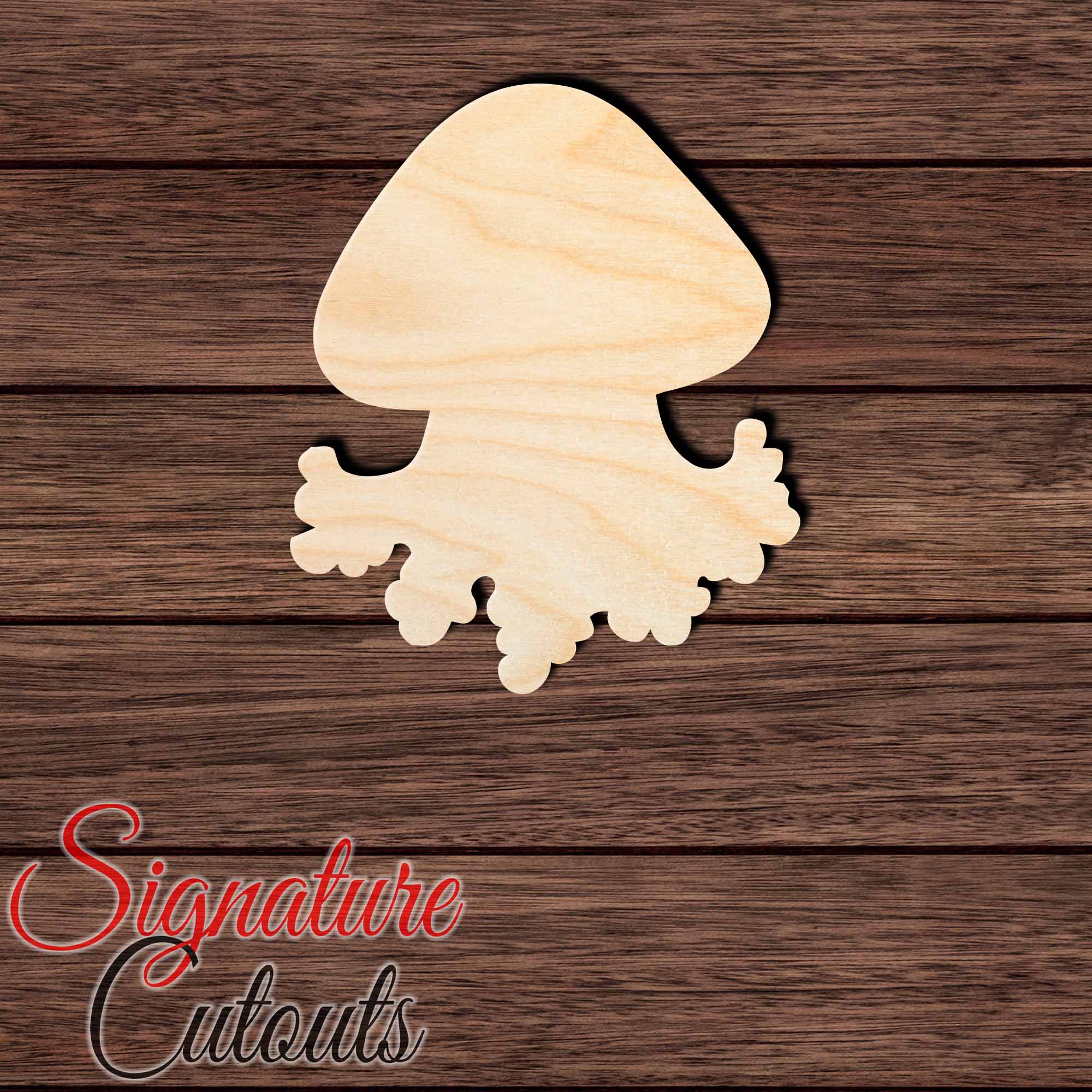Jellyfish 004 Shape Cutout in Wood, Acrylic or Acrylic Mirror - Signature Cutouts