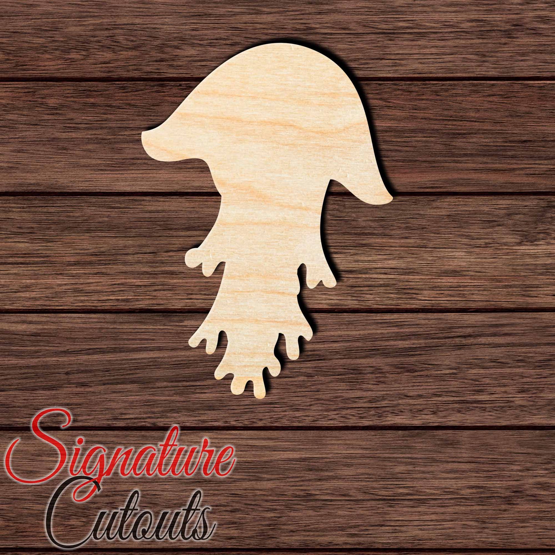 Jellyfish 011 Shape Cutout in Wood, Acrylic or Acrylic Mirror - Signature Cutouts