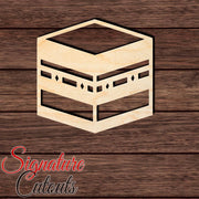 Kaaba 001 Shape Cutout in Wood, Acrylic or Acrylic Mirror Craft Shapes & Bases Signature Cutouts 
