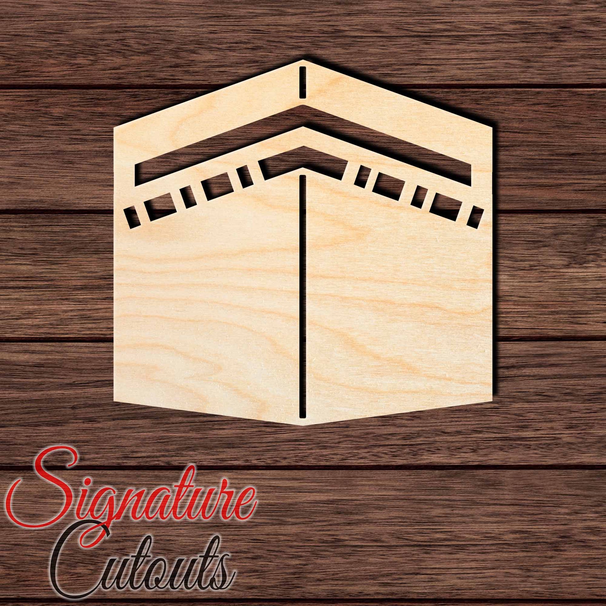 Kaaba 002 Shape Cutout in Wood, Acrylic or Acrylic Mirror Craft Shapes & Bases Signature Cutouts 