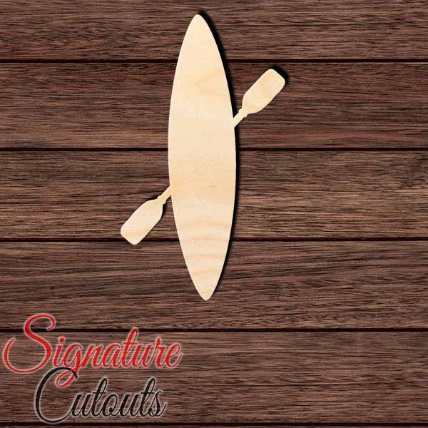 Kayak 003 Shape Cutout in Wood, Acrylic or Acrylic Mirror - Signature Cutouts