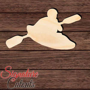 Kayak 004 Shape Cutout in Wood, Acrylic or Acrylic Mirror - Signature Cutouts