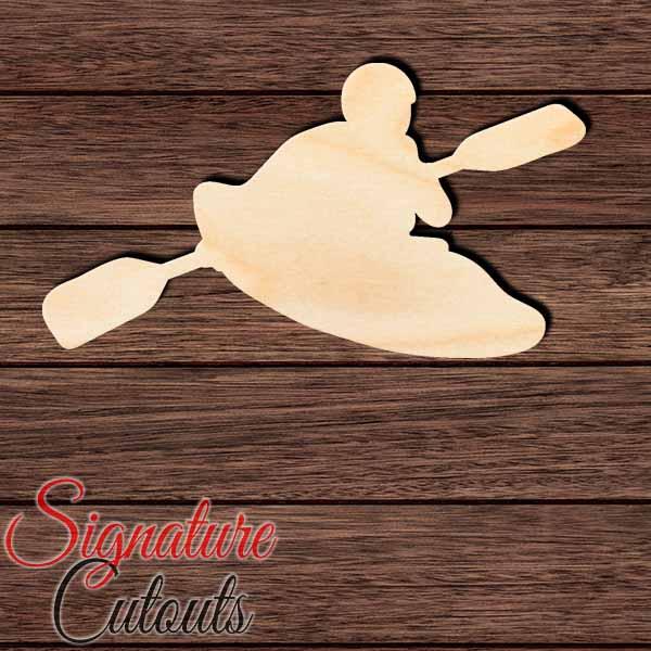 Kayak 004 Shape Cutout in Wood, Acrylic or Acrylic Mirror - Signature Cutouts