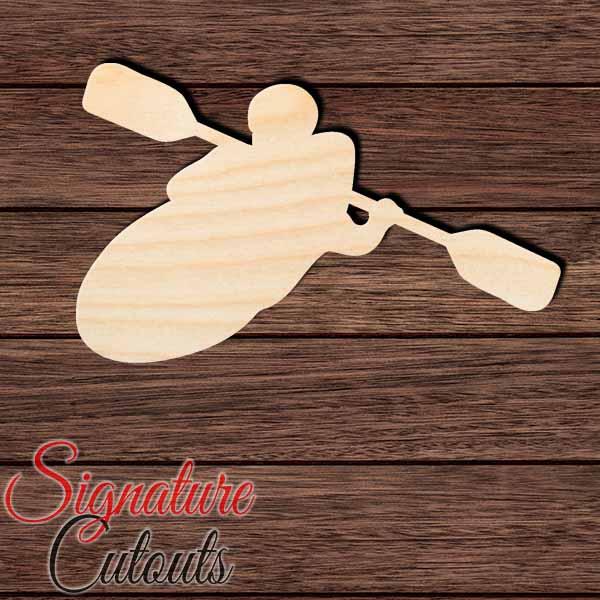 Kayak 005 Shape Cutout in Wood, Acrylic or Acrylic Mirror - Signature Cutouts