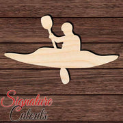 Kayak 006 Shape Cutout in Wood, Acrylic or Acrylic Mirror - Signature Cutouts