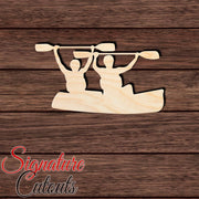 Kayak 009 Shape Cutout in Wood, Acrylic or Acrylic Mirror - Signature Cutouts