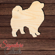 Keeshond Shape Cutout in Wood, Acrylic or Acrylic Mirror - Signature Cutouts