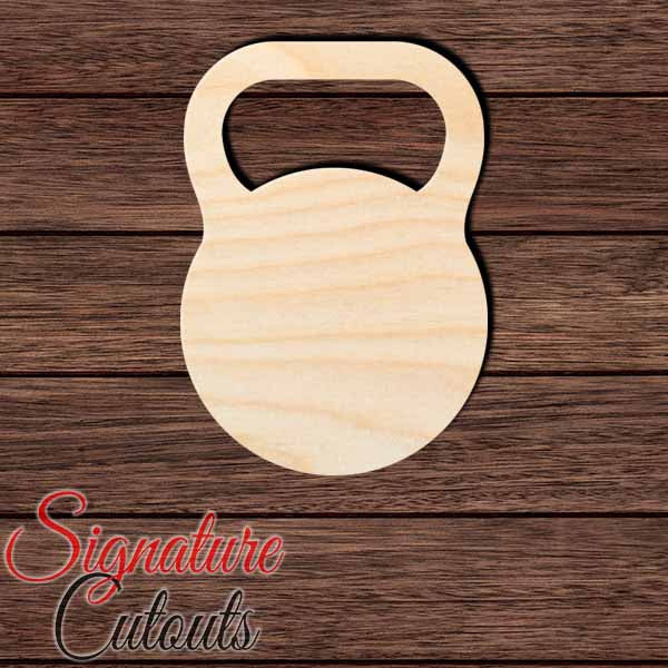 Kettlebell 001 Shape Cutout in Wood, Acrylic or Acrylic Mirror - Signature Cutouts