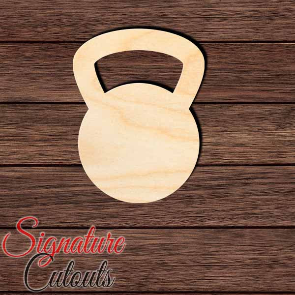 Kettlebell 002 Shape Cutout in Wood, Acrylic or Acrylic Mirror - Signature Cutouts