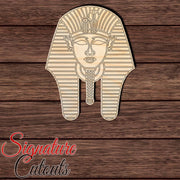 King Tut Head Dress 001 Shape Cutout in Wood, Acrylic or Acrylic Mirror Craft Shapes & Bases Signature Cutouts 