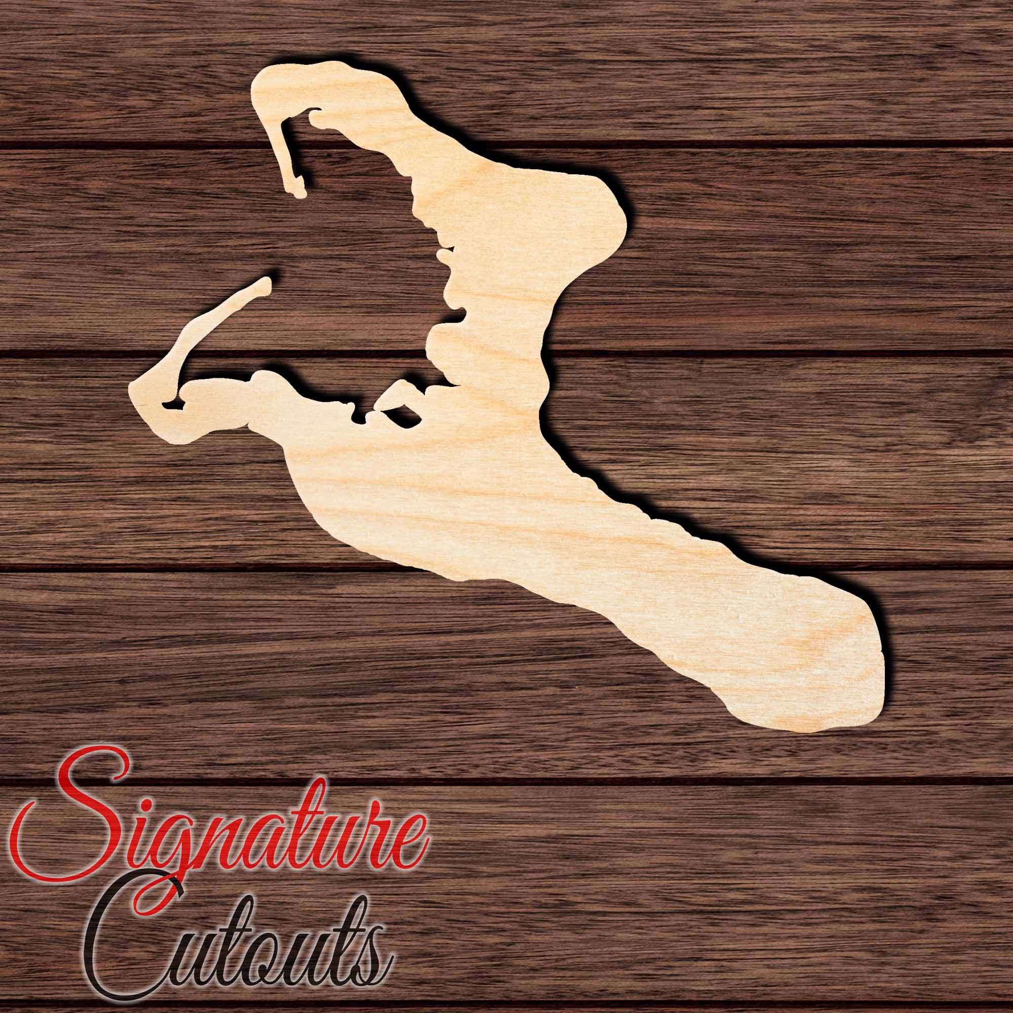 Kiribati Shape Cutout in Wood, Acrylic or Acrylic Mirror - Signature Cutouts