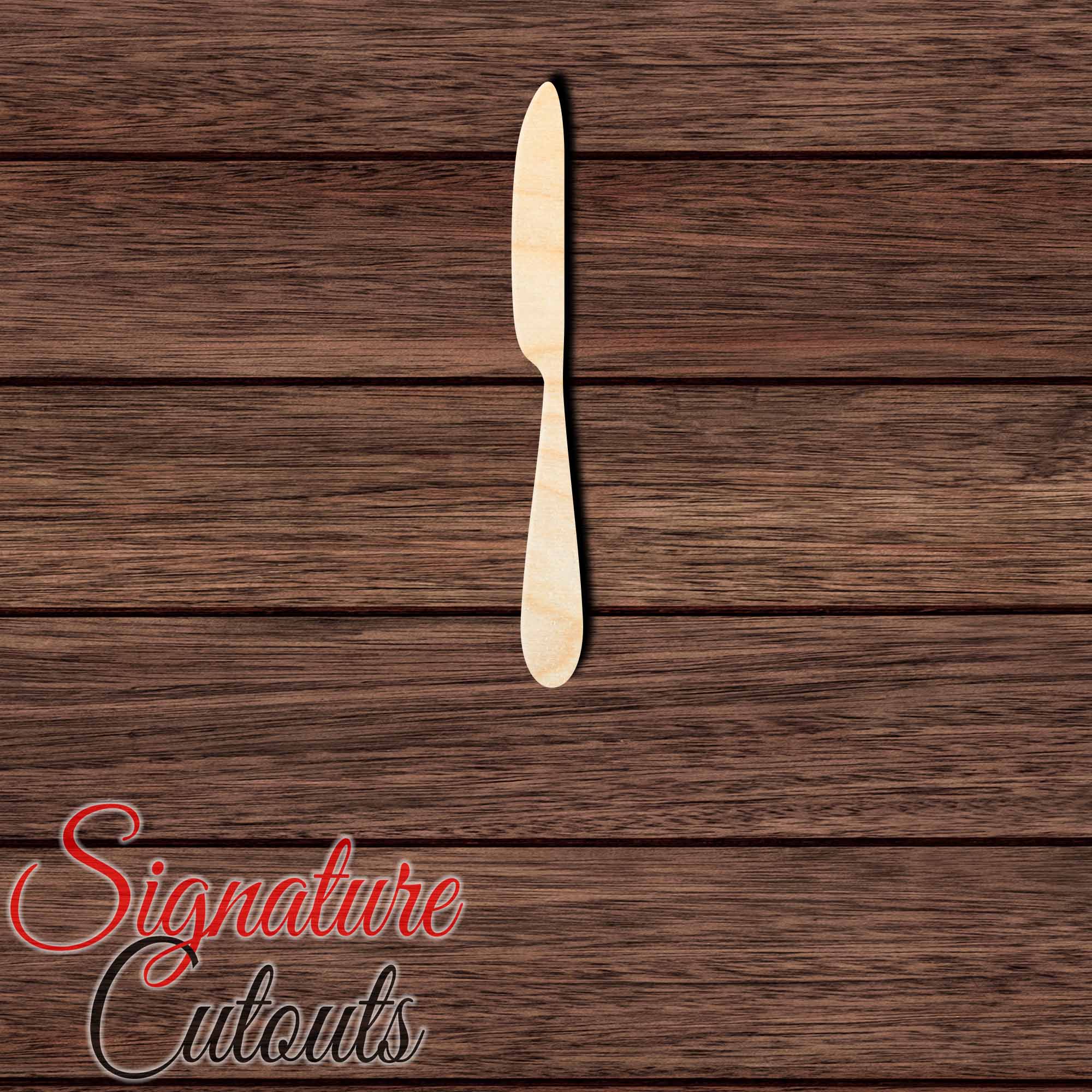 Knife 001 Shape Cutout in Wood, Acrylic or Acrylic Mirror - Signature Cutouts