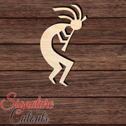 Kokopelli 002 Shape Cutout in Wood, Acrylic or Acrylic Mirror - Signature Cutouts