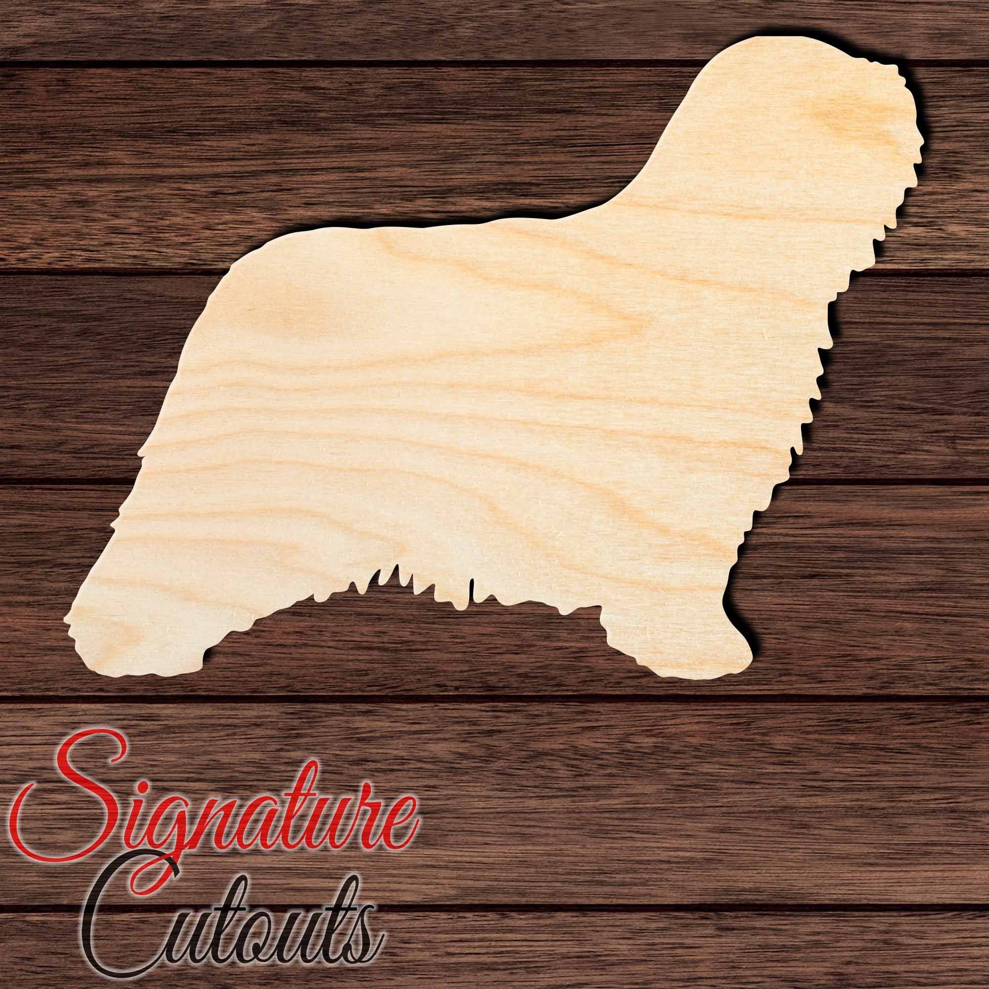 Komondor Shape Cutout in Wood, Acrylic or Acrylic Mirror - Signature Cutouts
