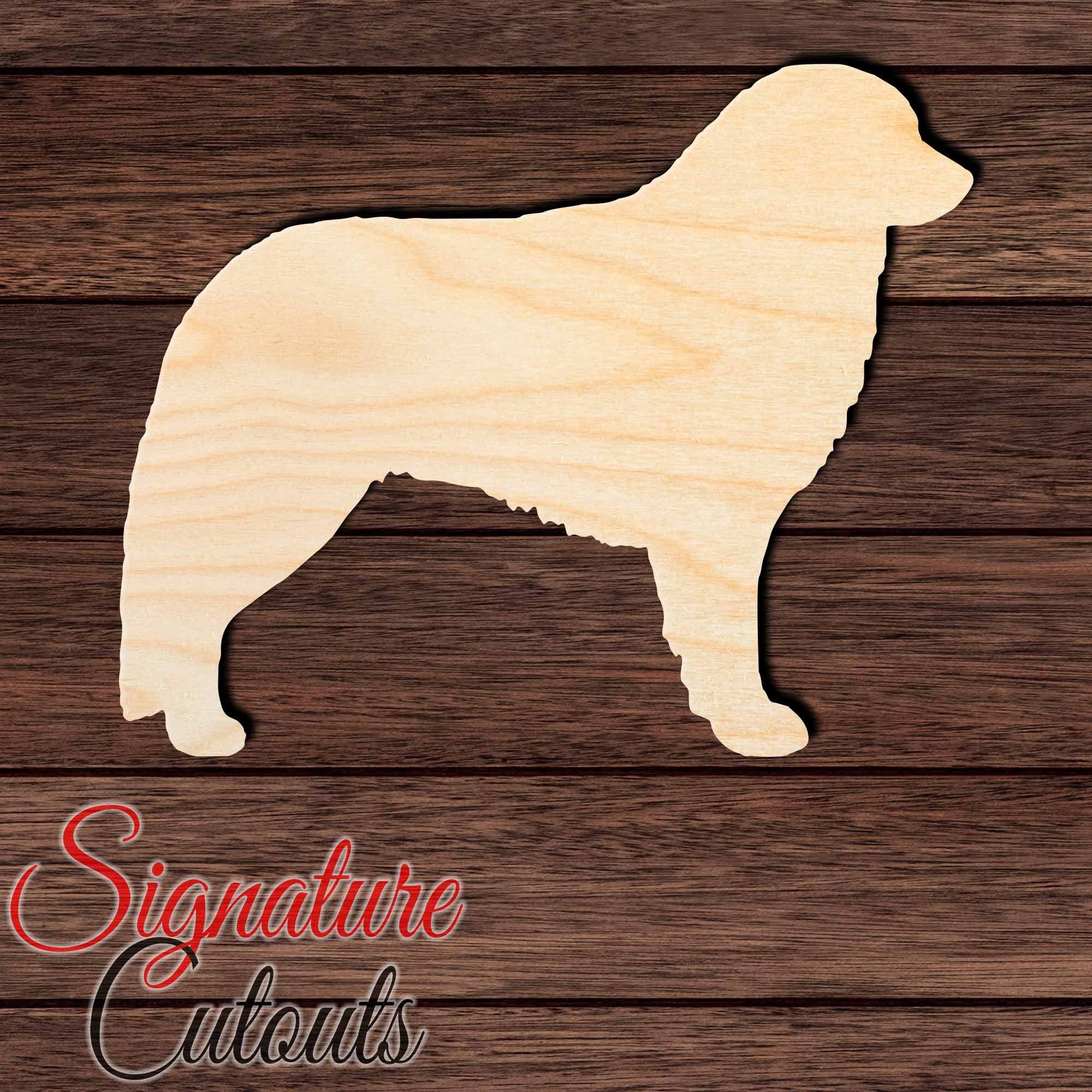 Kuvasz Shape Cutout in Wood, Acrylic or Acrylic Mirror - Signature Cutouts