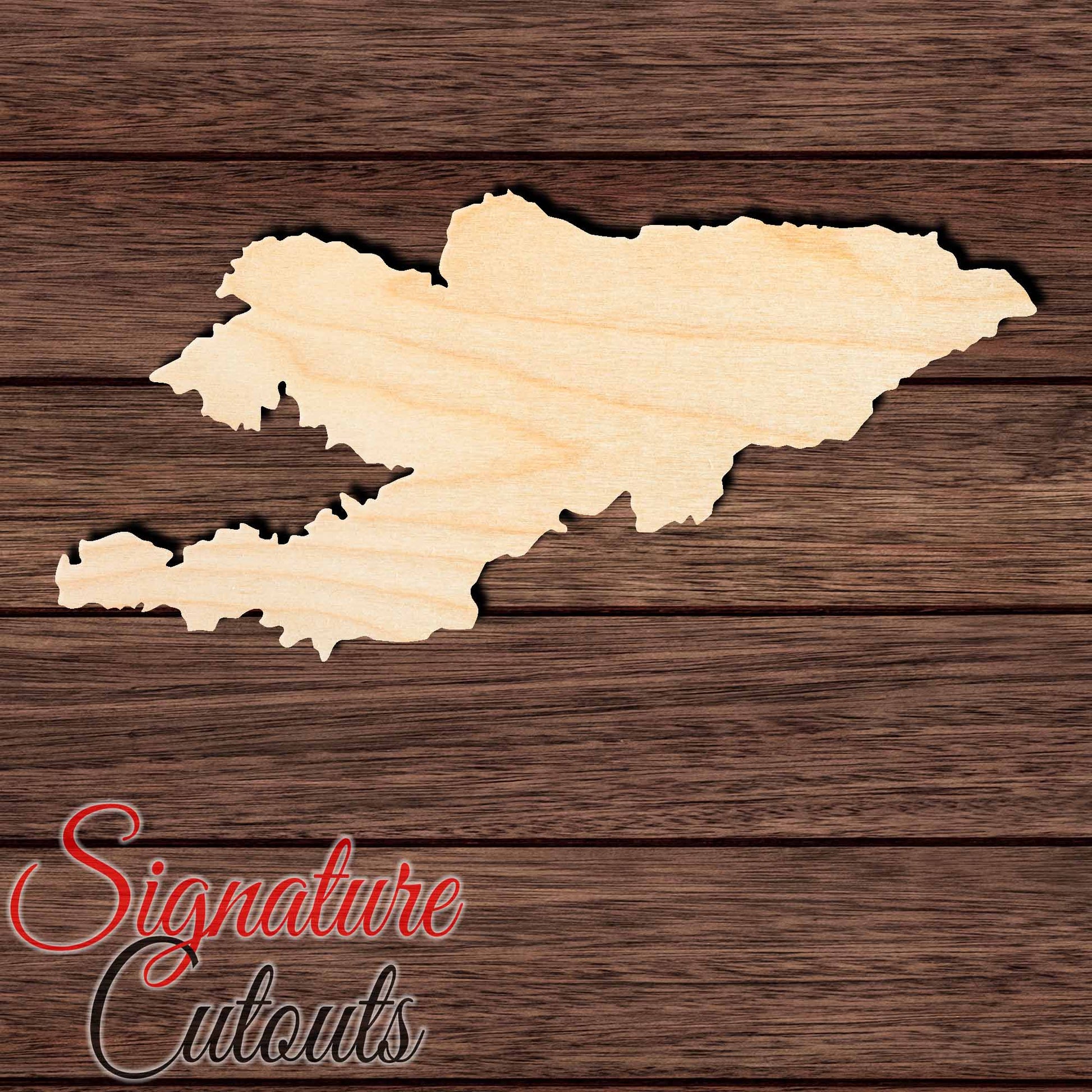 Kyrgyzstan Shape Cutout in Wood, Acrylic or Acrylic Mirror - Signature Cutouts