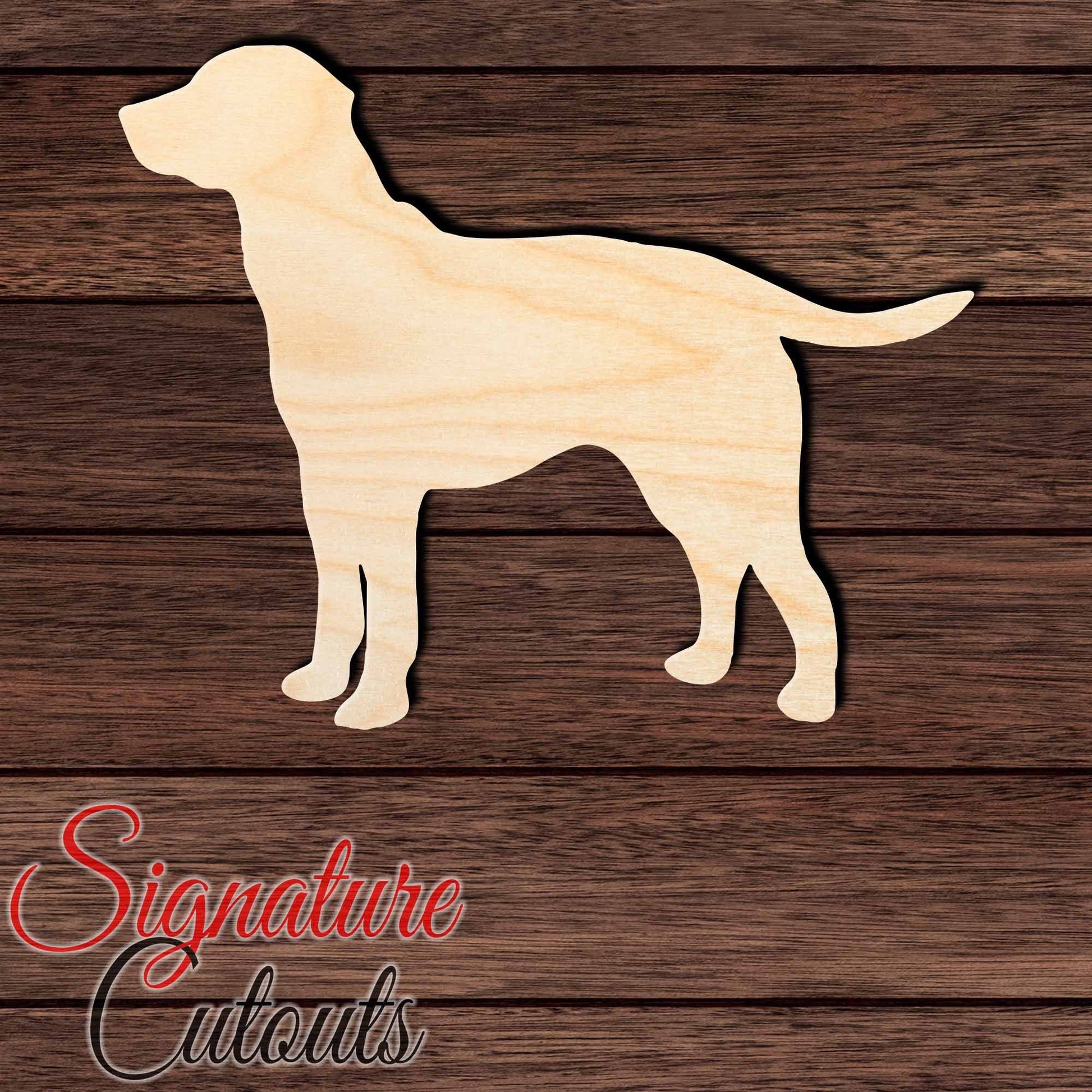 Lab Pointer Shape Cutout in Wood, Acrylic or Acrylic Mirror - Signature Cutouts
